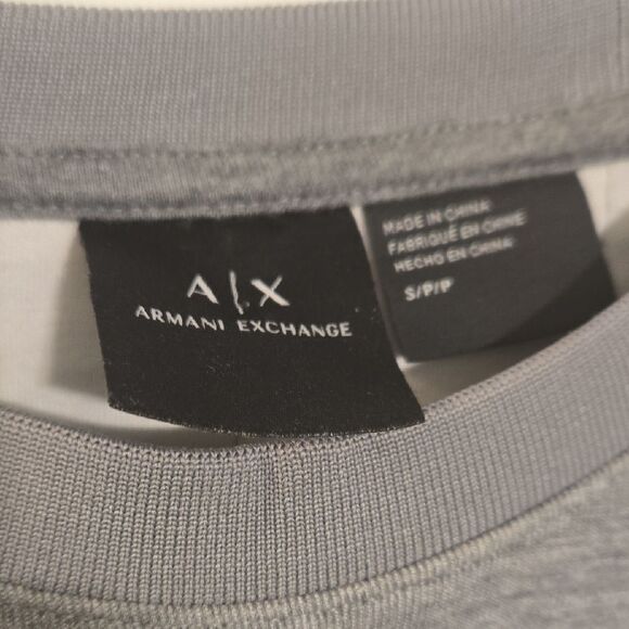 Armani Exchange Heather Gray Crewneck - Picture 3 of 10